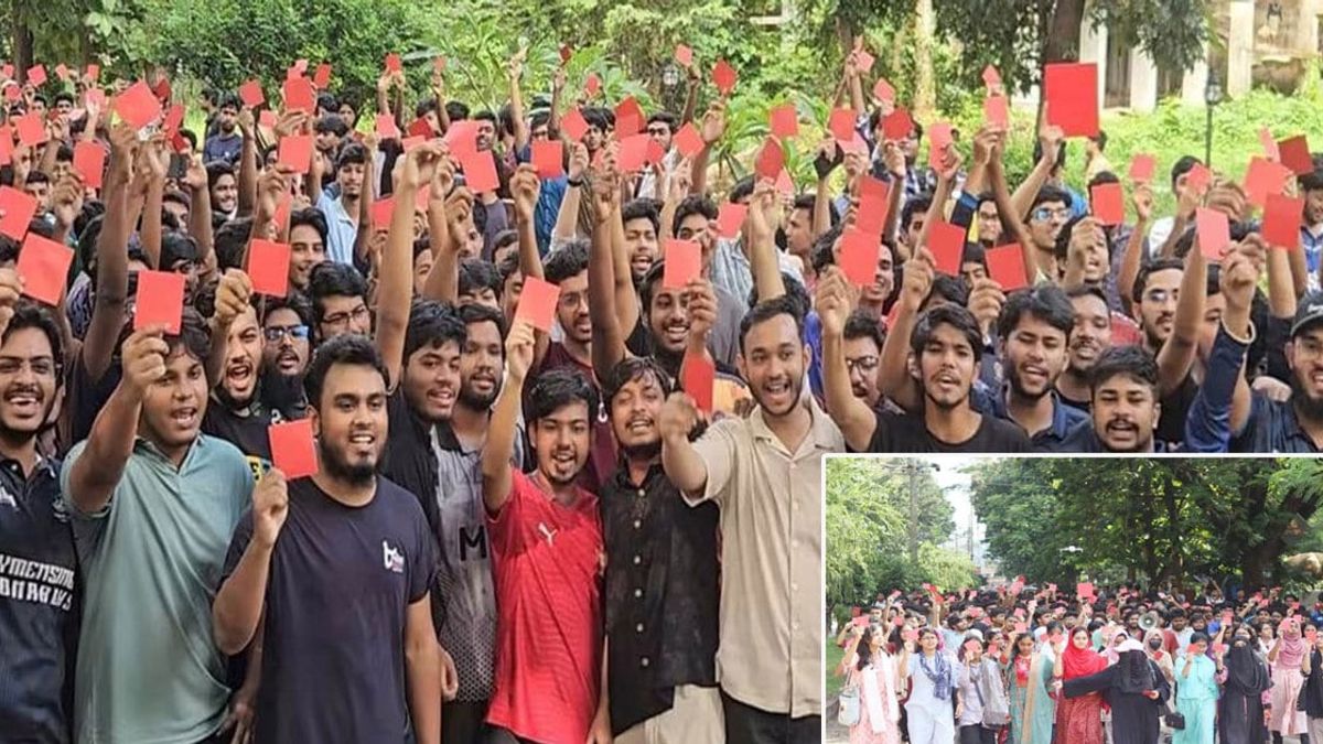 পঞ্চম দিনেও অচল চুয়েট, নতুন ভিসিকে শিক্ষার্থীদের লাল কার্ড