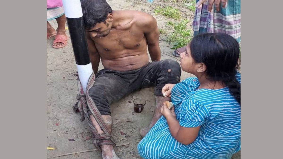 চুরির অভিযোগ: তবুও বাবার প্রতি সন্তানের ভালোবাসার দৃশ্য মানুষকে কাঁদিয়েছে